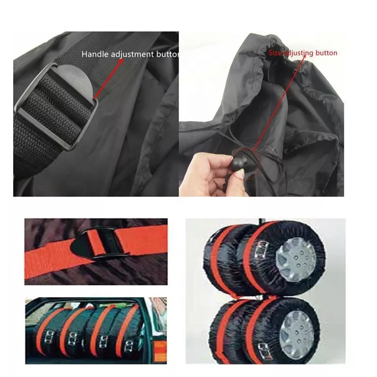 Bavne 4 Pcs Universal Spare Tire Covers For Car